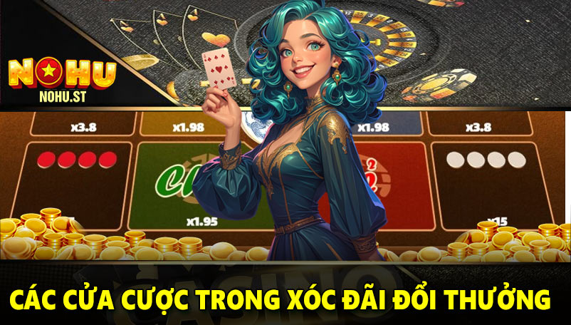 Các cửa cược trong xóc đãi đổi thưởng